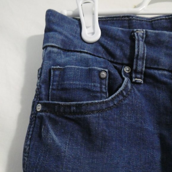 & DENIM By H&M Skinny Regular Waist Blue Distressed Denim, size 27 BNWOT - Picture 8 of 15